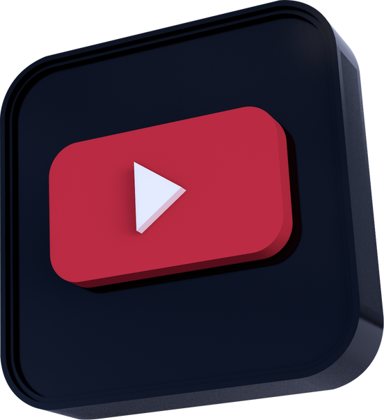 3D Youtube Logo